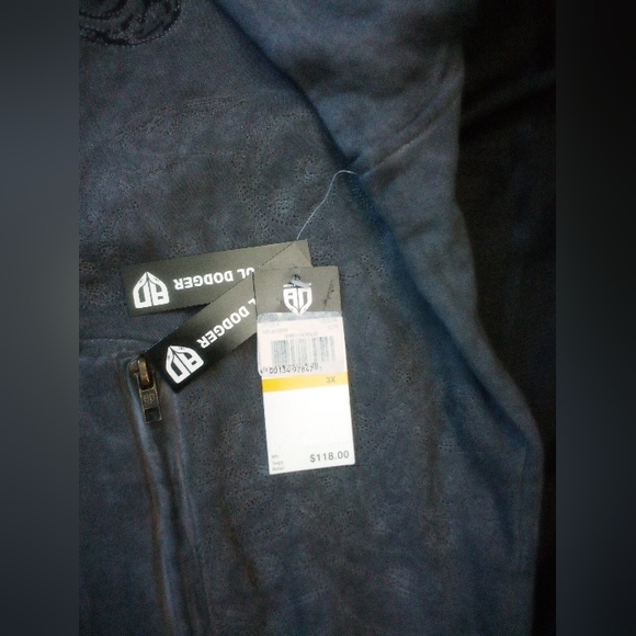 Artful Dodger Ancient Rustic Gothic Graphic Design Spray Hoodie Men's 3XL Gray - Picture 13 of 15